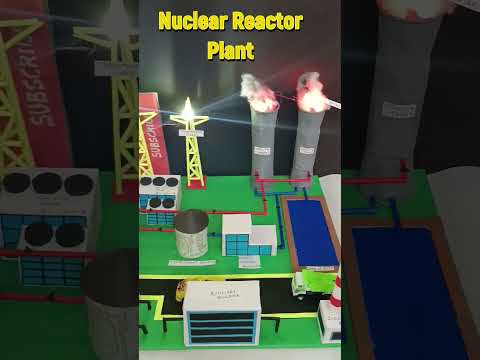 nuclear power reactor plant working model for science project exhibition - diy - shorts - howtofunda