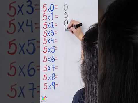 Você sabe fazer a tabuada de 5 assim? @hematematica 🧠👩🏻