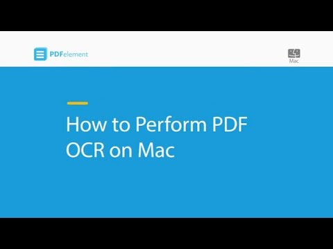 Perform PDF OCR on Mac (macOS 10.14 Mojave) 📄