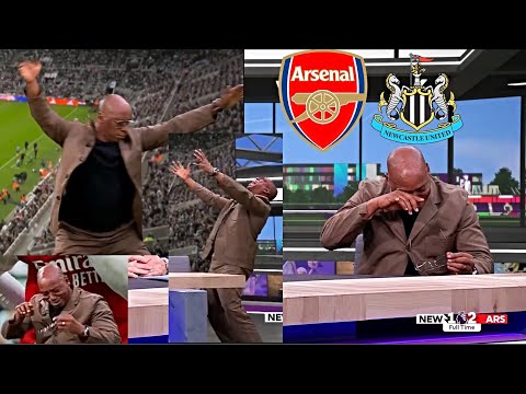 Ian Wright’s Crazy Reaction and Tears after Mikel Merino Last Moment Goal 🔥Newcastle vs Arsenal