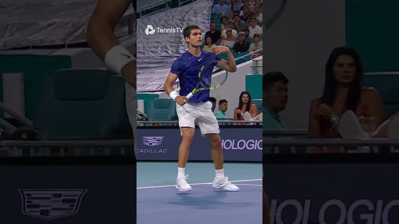 Alcaraz's Smoothest Racket Catch ๐ฎโ๐จ