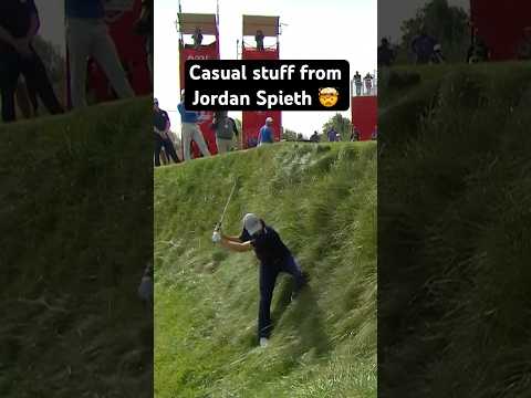 ALL-TIME shot from Jordan Spieth at the @RyderCup in 2021 🔥
