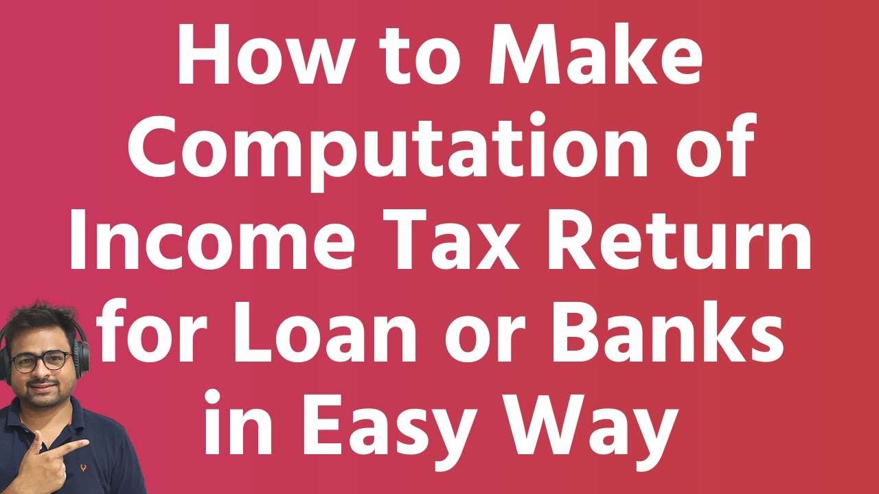 Excel Guide to Income Tax Return Computation 📊
