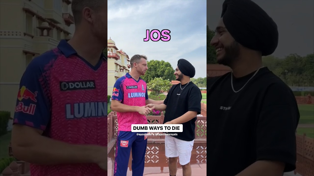 When Taran Singh Met Jos Buttler | Jos Buttler or Josh Buttler? | Rajasthan Royals #Shorts
