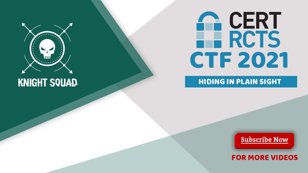 RCTS CERT CTF 2021: Expert Walkthrough for the 'Hiding in Plain Sight' Forensics Challenge 🔍