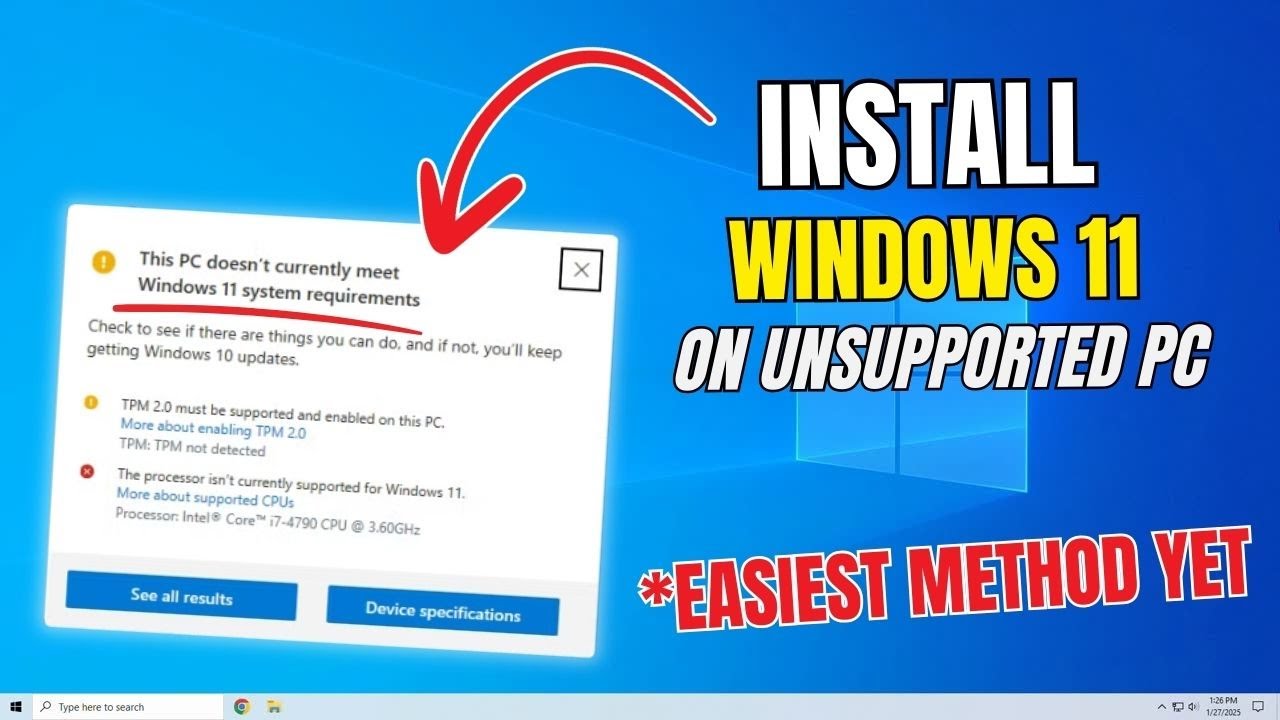 This EASY Trick lets you Install Windows 11 on UNSUPPORTED Computers