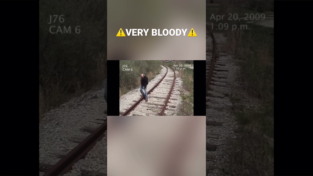 Shocking Train Accident Caught on Camera 🚆 | Warning: Graphic Content