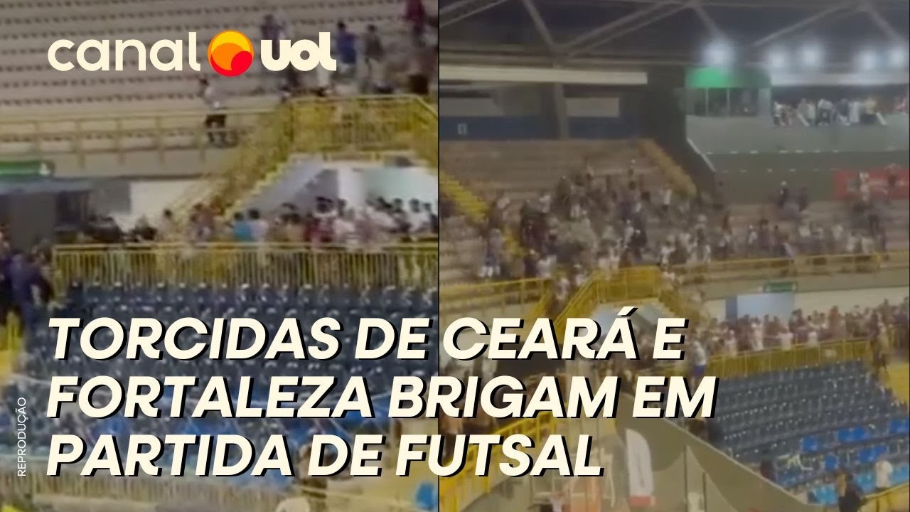 Briga Geral entre Torcidas Ceará e Fortaleza no Futsal ⚽