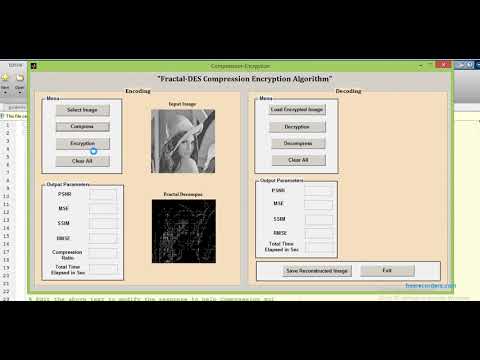 MATLAB code of image compression and Encryption using Fractal and DES respectively.
