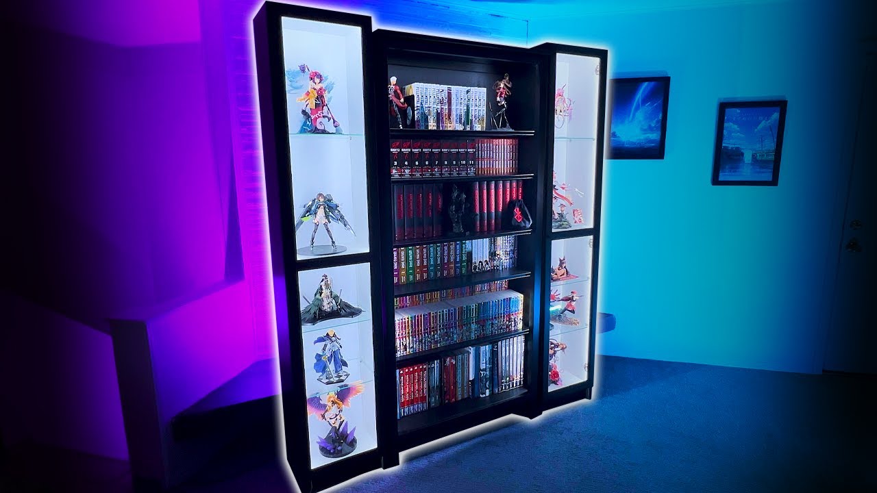 DIY IKEA BILLY Display Case with Lighting β¨