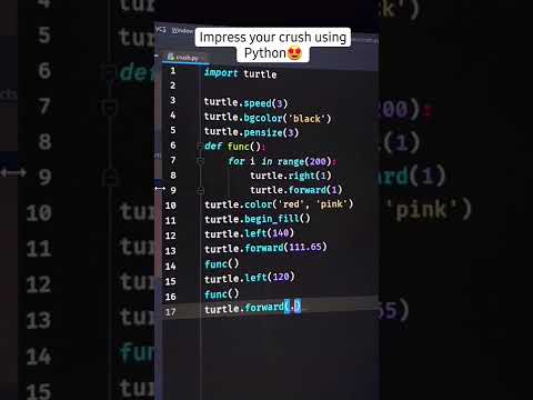 Impress your crush using Python Code ❤️