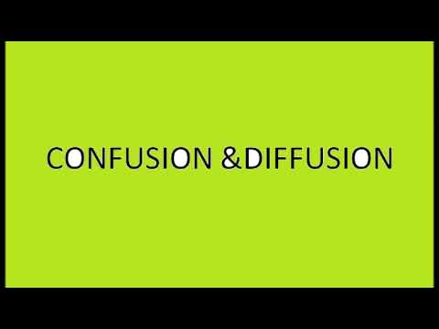 In Cryptography: What is Confusion & What is diffusion