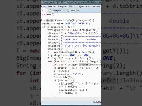 Elliptic Curve Double & Add Algorithm + JAVA