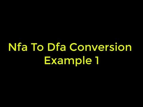 Theory OF Computing | Nfa to Dfa Conversion Example 1