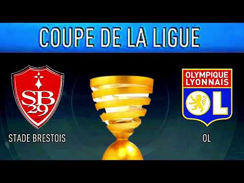 Coupe De La Ligue Stade Brestois vs Olympique Lyonnaise N°1⚽🥇🏆💥😲⚪🔴ستاد بريستويس ضد أولمبيك ليون