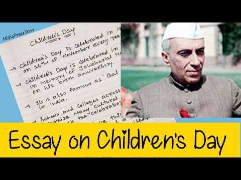 children's day essay 10 lines | importance of children's day speech | 14 November speech