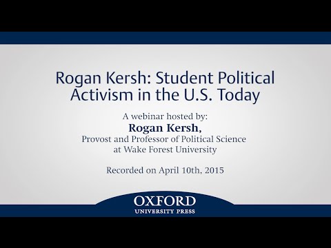 Rogan Kersh on Student Activism in the U.S. 📚