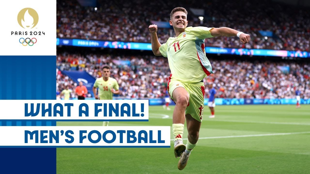 Epic Men's Football Final at Paris 2024! 🇫🇷 Spain Clinches Gold in Thrilling Match