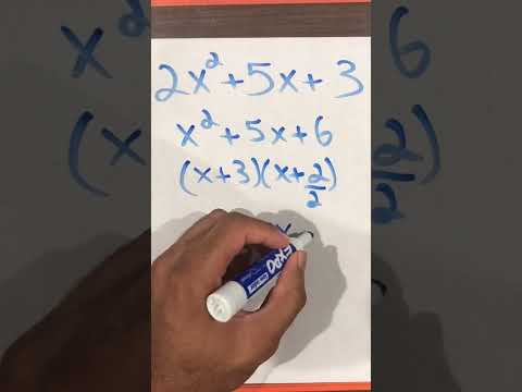 Factor a quadratic in less than a minute using this method 😏