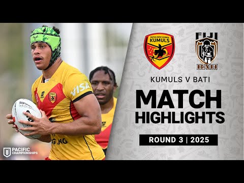 2025 Pacific Championships | PNG Kumuls v Fiji Bati | Match Highlights | Round 3