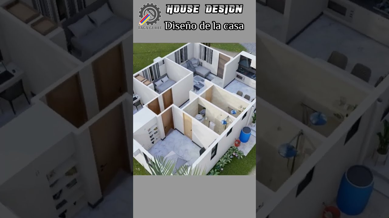 3-Bedroom Bungalow House Design 🏡