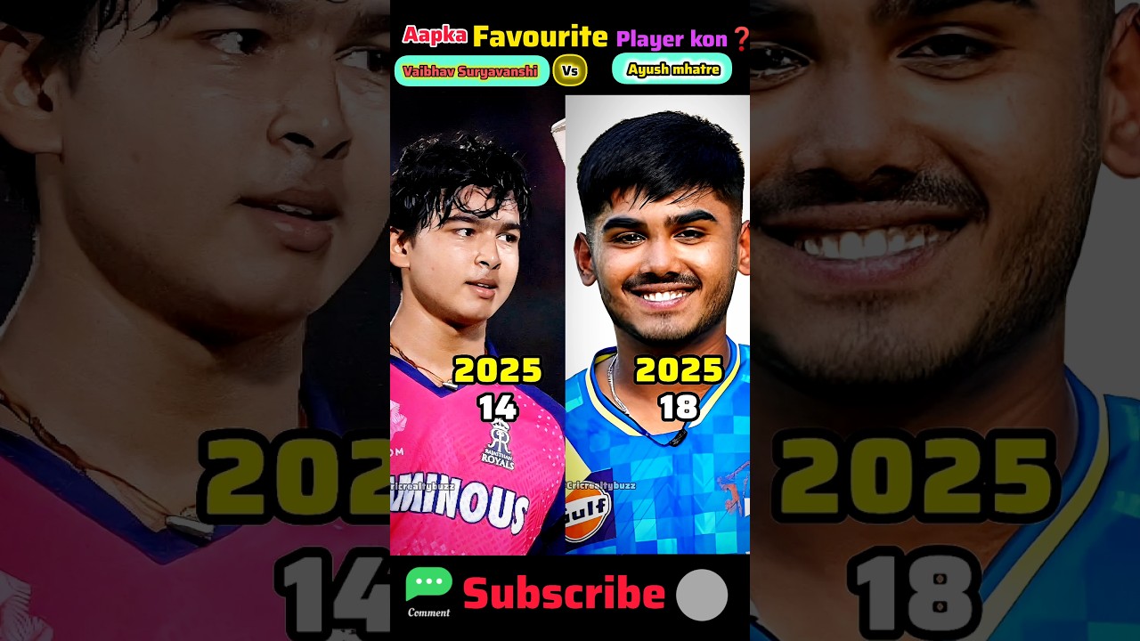 Vaibhav Suryavanshi vs Ayush Mhatre: Age & Journey Comparison