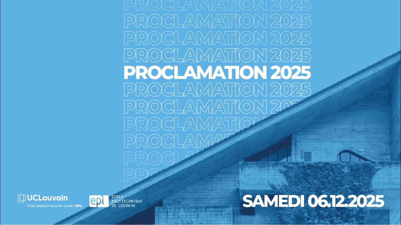 Proclamation 2025 de l'École polytechnique de Louvain