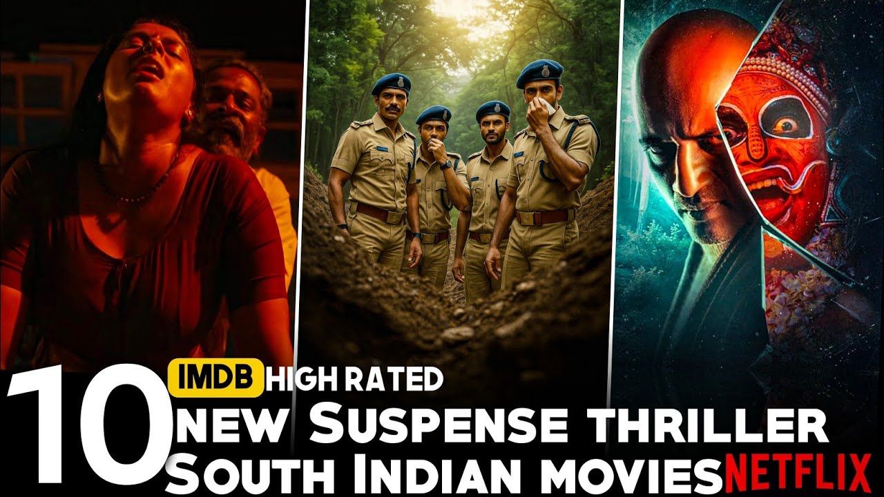 Top 10 South Indian Movies Dubbed in Hindi on Netflix 🎬 | Must-Watch Suspense Films of 2025