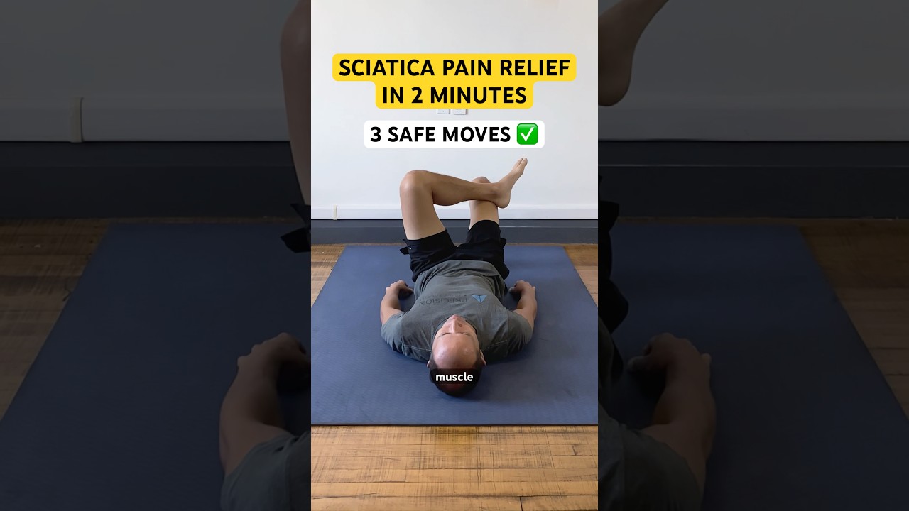 Sciatica Pain Relief in 2 Minutes (3 SAFE Moves)