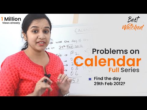 Aptitude Made Easy Problems on Calendar full series, Learn maths #StayHome