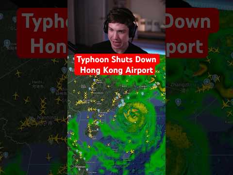 Typhoon Shuts Down Hong Kong Airport
