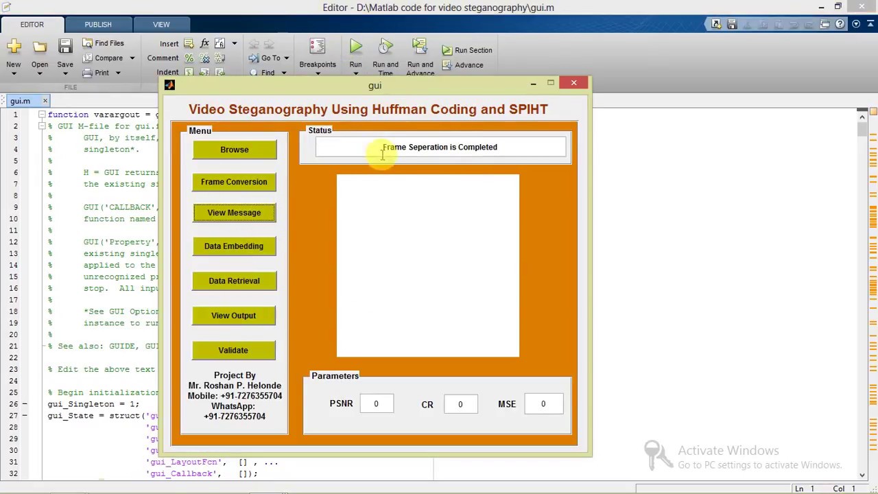 Unlock Hidden Messages with Video Steganography in MATLAB 🎥 | Full Project & Source Code