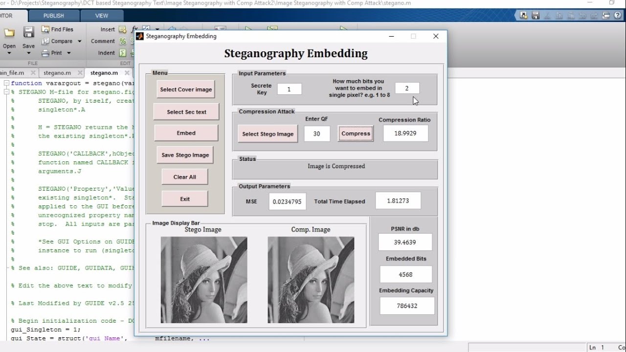 MATLAB Tutorial: Secure Digital Image Steganography with AES Encryption & Compression Attack 🚀