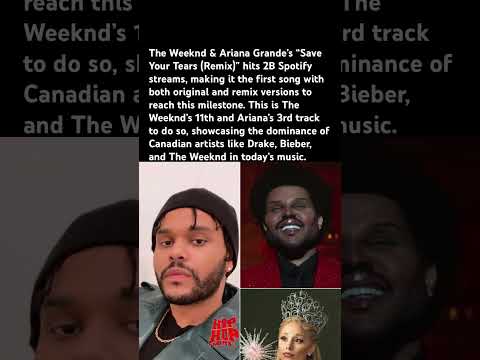 Canadian Hits Break All Records 🇨🇦#TheWeeknd #MusicRecords #CanadianArtists