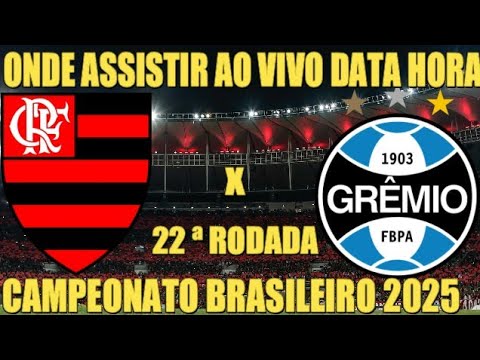 FLAMENGO X GRÊMIO - ONDE ASSISTIR AO VIVO DATA HORA LOCAL - 22 ª RODADA CAMPEONATO BRASILEIRO 2025