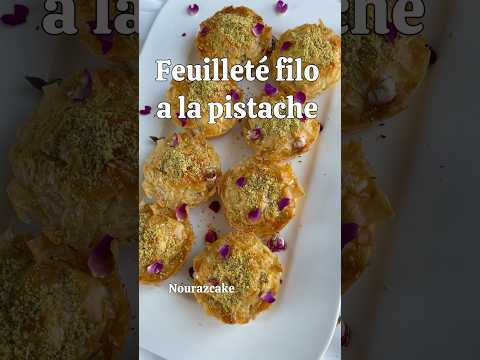 Feuilleté filo à la pistache #recette #recetteramadan #pistache #patisserie #food #recettefacile