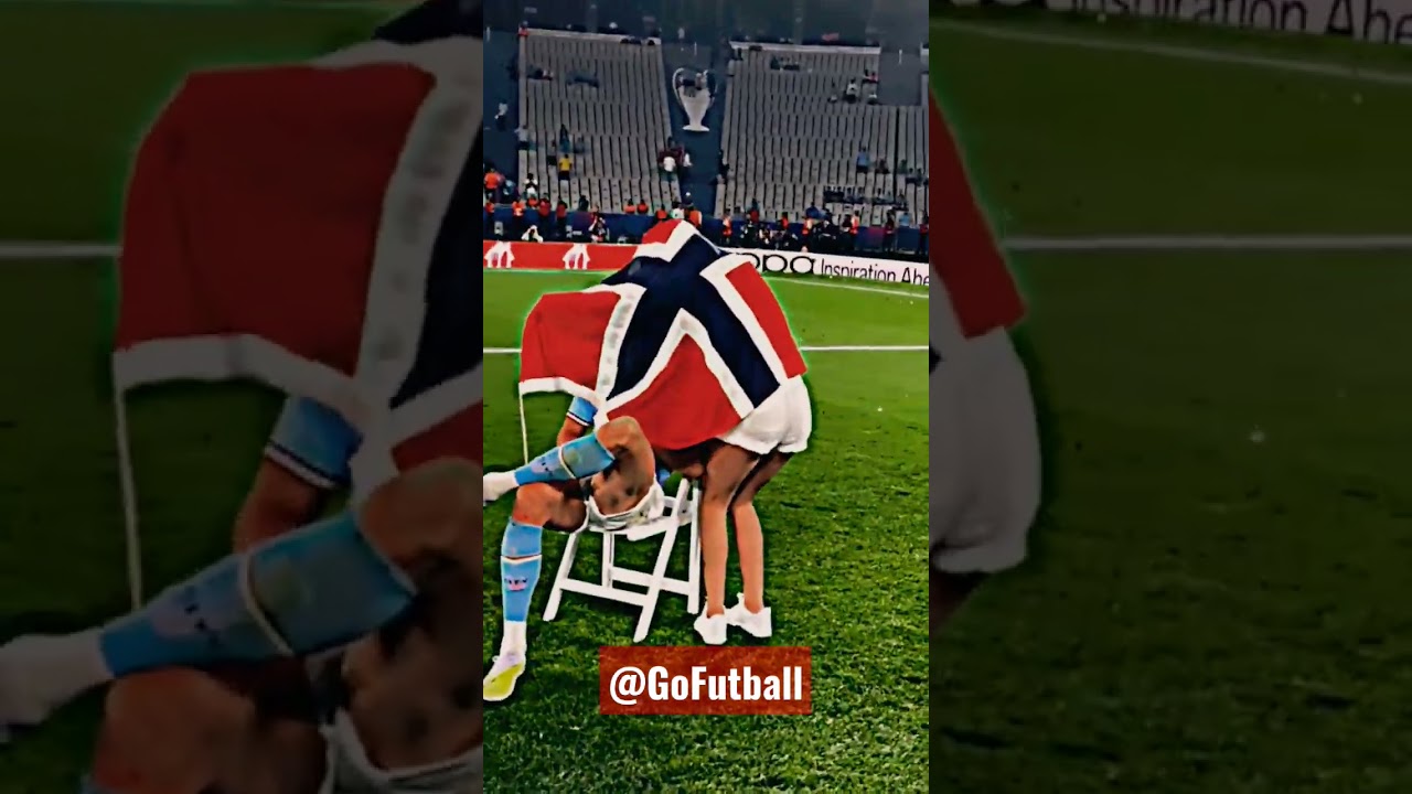 Haaland's Funny Post-UCL Win Moment 😂