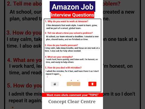 Amazon Job Interview Questions and Answers to ace your Dream Job