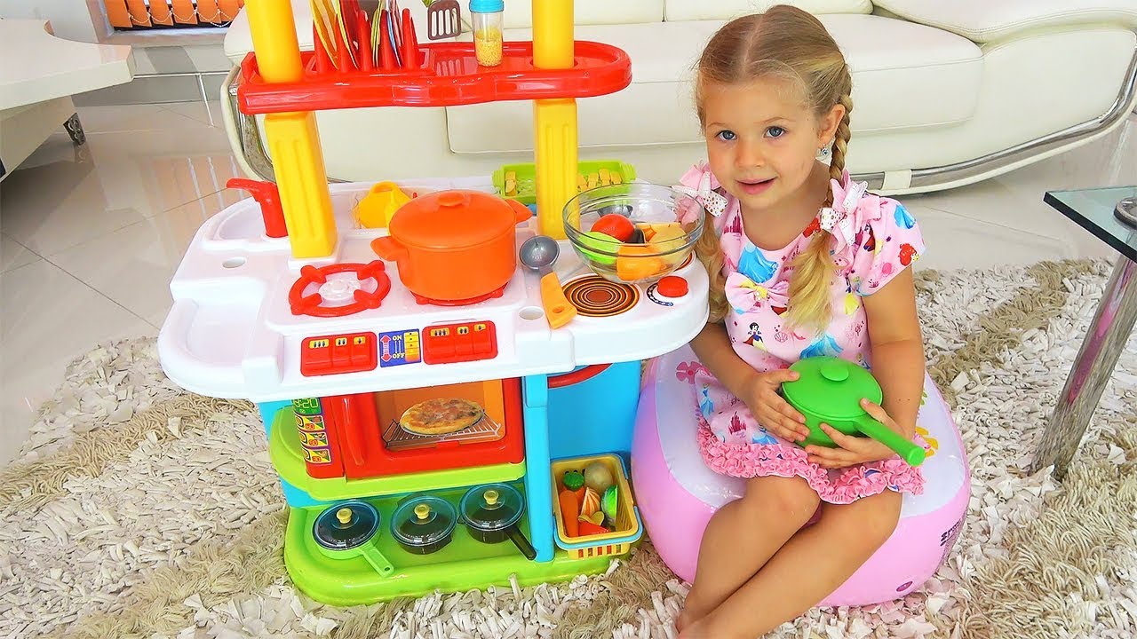 Kids Play Kitchen Set: Roma & Diana Pretend Cooking Fun 🍽️