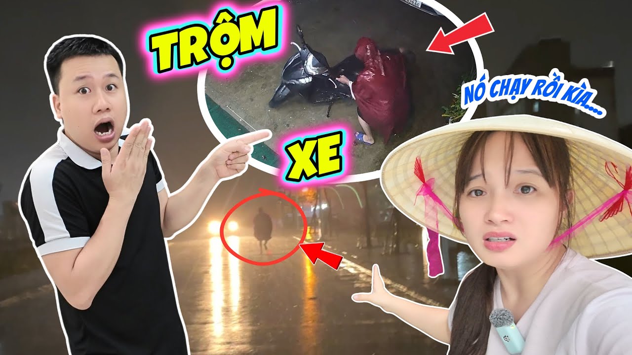 Kẻ Trộm Lén Vào Nhà Của Gia Đình MiMi, Bố Mẹ Và Em MiMi Đuổi Bắt Trong Mưa 🌧️