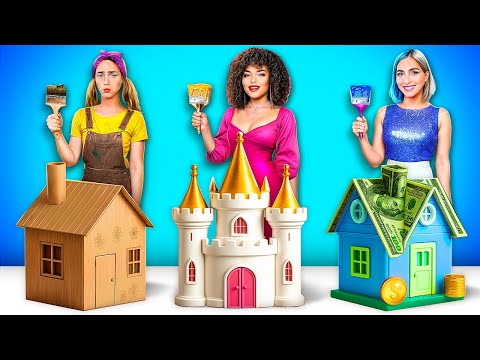 Kami Membangun Rumah yang Menakjubkan! Tantangan Miskin vs Kaya vs Gigarich!