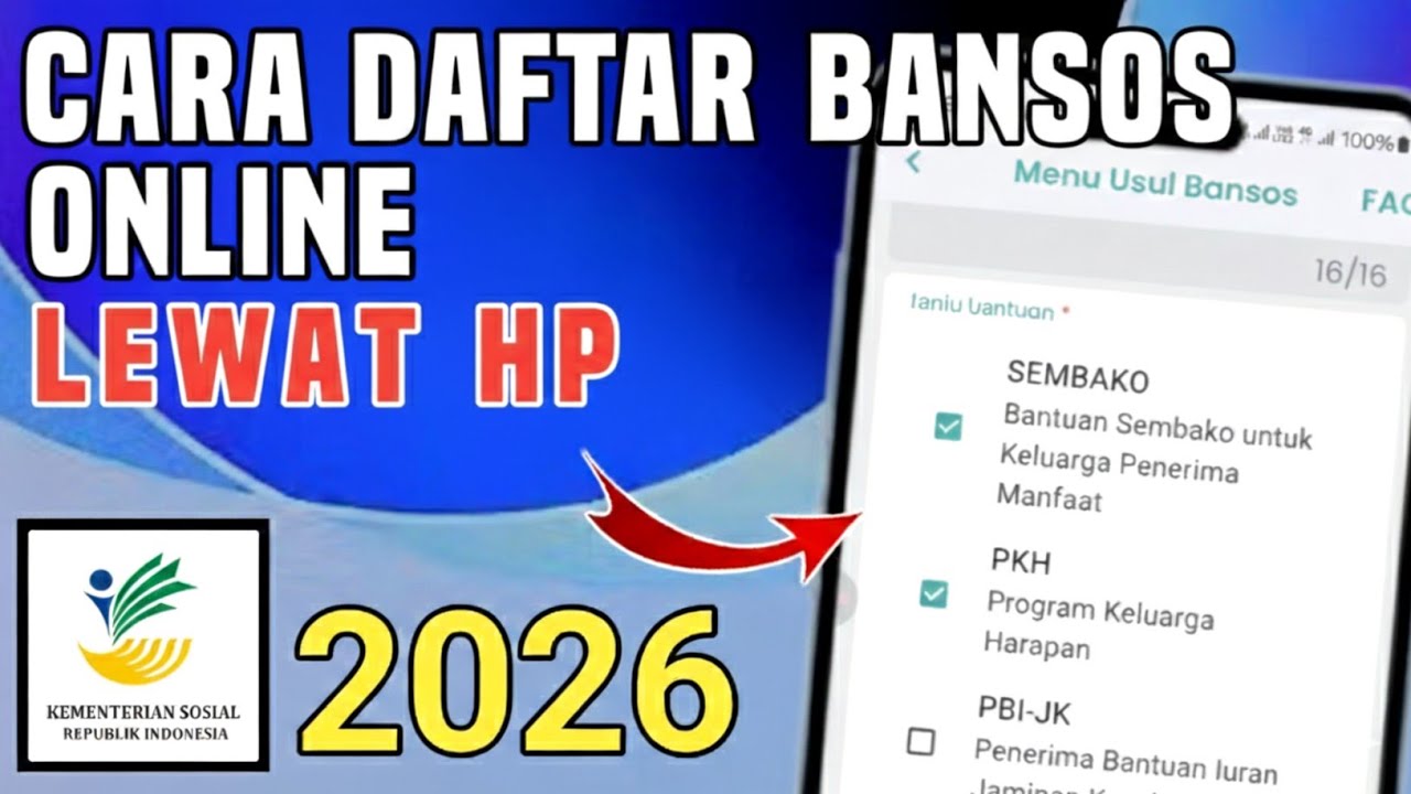 Cara Daftar Bansos Online Terbaru 2026 📱