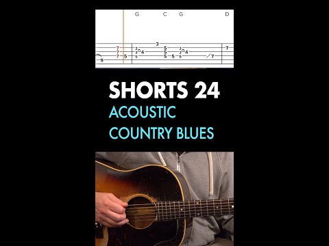 Acoustic country blues that you can play by yourself. #acousticguitar #guitartabs