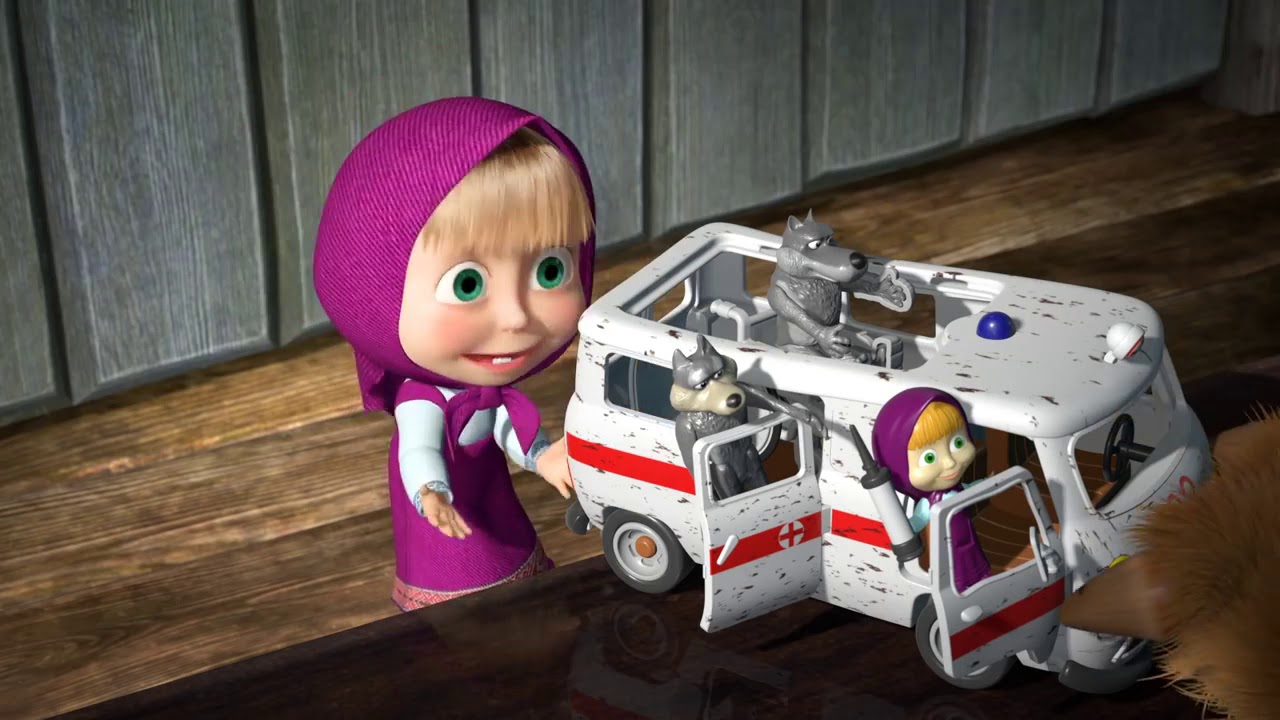 Masha & the Bear Ambulance Playset – Perfect for Creative Play 🚑