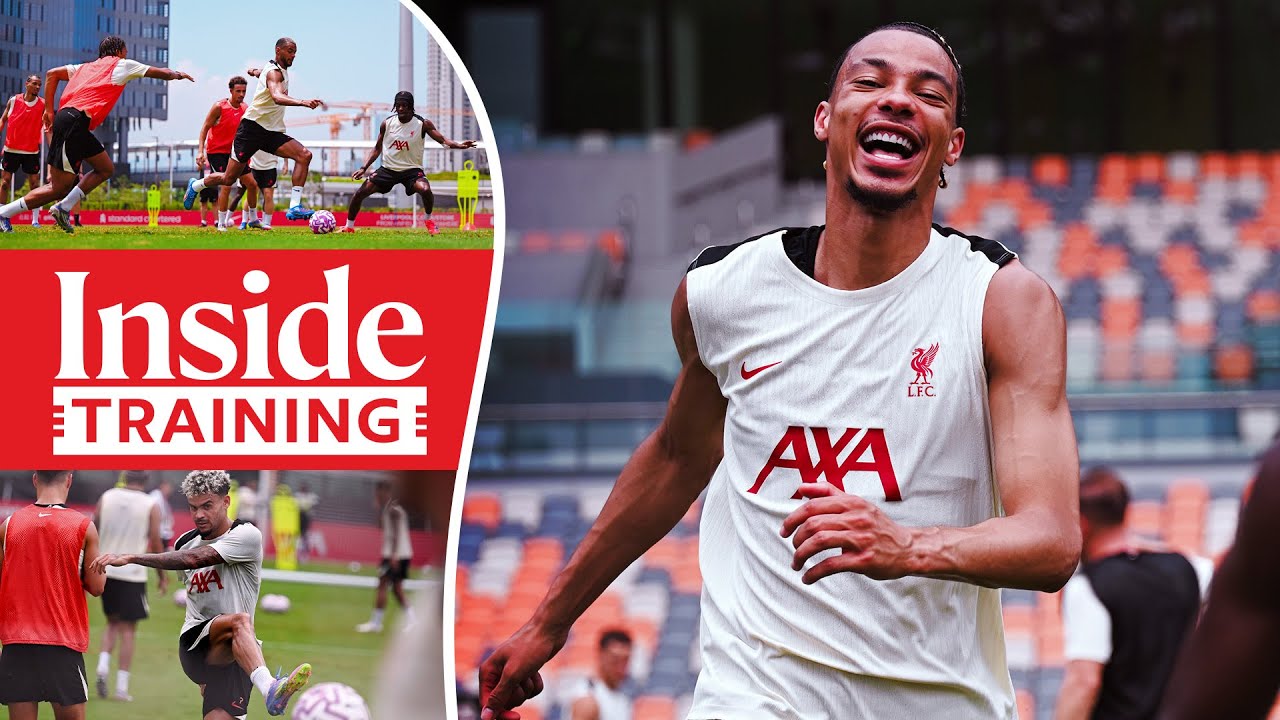 Hugo Ekitike's First Training Session with Liverpool FC