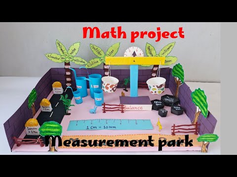 Measurement park Math project for class 5,6| Math Working Model |Measuring Units #mathproject