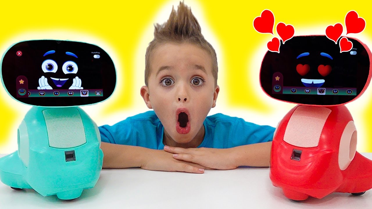 Vlad and Niki Play with Miko - Smart Toy Robot for Kids