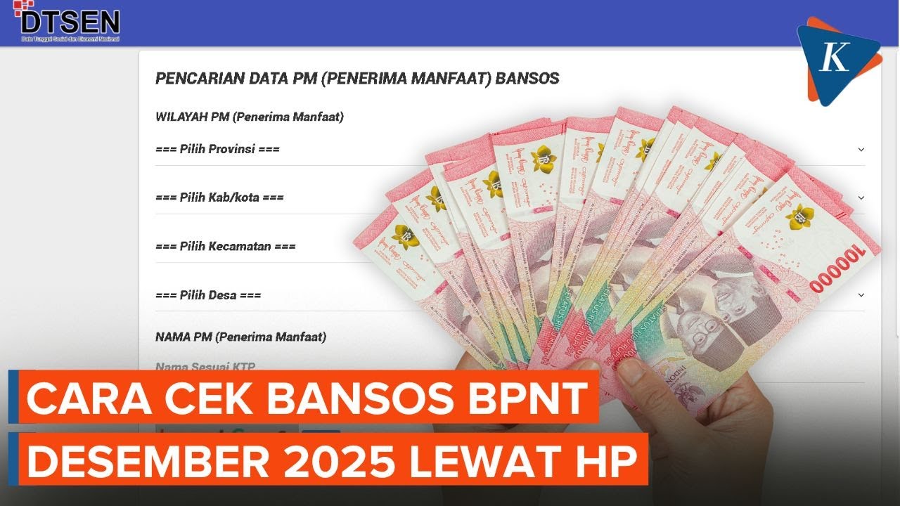 Cek Penerima Bansos Desember 2025 Lewat HP 📱