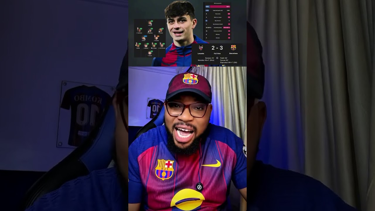 Pedri Shines as Man of the Match in Thrilling Levante vs. Barcelona Encounter ⚽