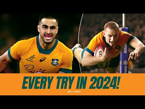 EVERY WALLABIES TRY IN 2024! | Wallabies Highlights